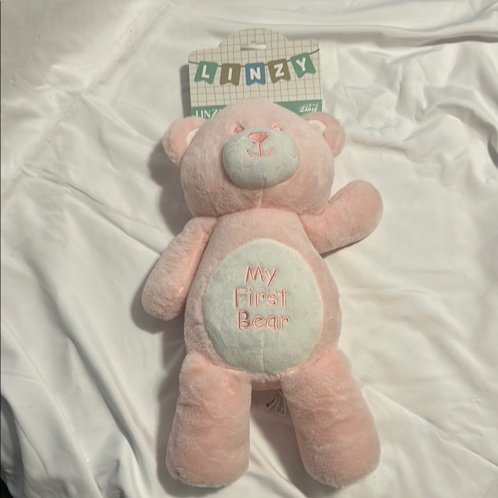 Linzy Pink Plush Bear